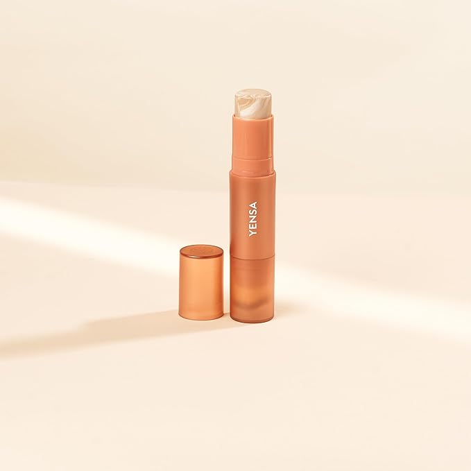 YENSA Super Serum Silk Tinted Foundation Stick - Full Coverage Skin Tint Stick Foundation - Enriched with Vitamin C, Bakuchiol & Ferulic Acid to Brighten & Even Skin Tone - Light 1 (0.35 oz)