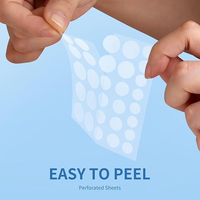 Pimple Patches for Face - 3 Size 510 Counts Hydrocolloid Acne Patches for Covering Zits and Blemishes, Spot Stickers with Salicylic Acid, Tea Tree Oil & Calendula Oil(8mm,10mm,12mm)