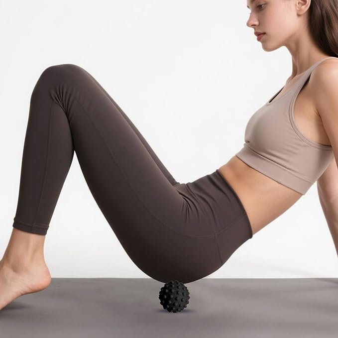 3PCS Firm Massage Lacrosse Balls for Myofascial Release, Muscle Knots, Trigger Point Therapy, Yoga Deep Tissue Massage, Pain Relieve from Plantar Fasciitis, Muscle Soreness Massager Ball