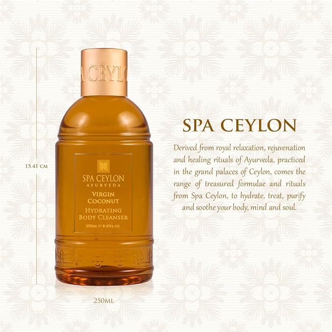 SPA CEYLON VIRGIN COCONUT Hydrating Body Cleanser | 100% Virgin Coconut | Hydrating & Moisturizing Wash | Body Wash | 250ml