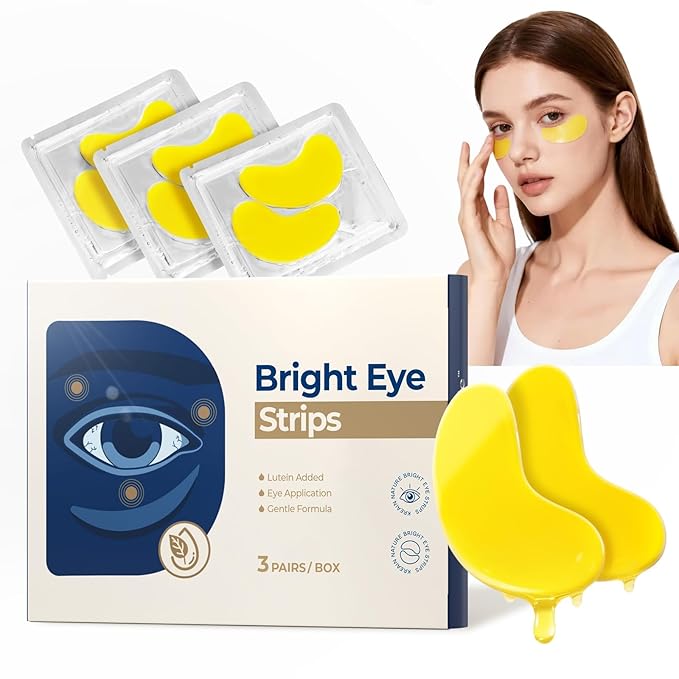 Under Eye Patches-Gold Eye Masks for Forehead Wrinkle, Puffy Eyes, Dark Circles, Eye Bags Hydrating Gel Patches, Birthday Gifts for Women Men Girls Teenage Self Care