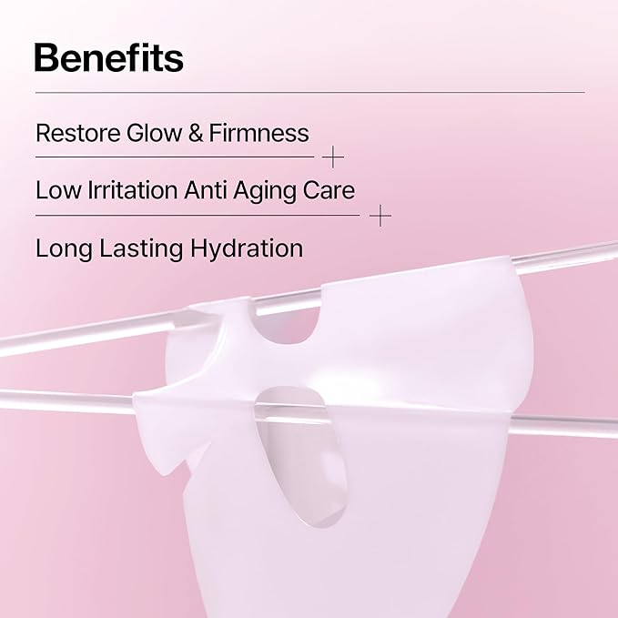 HAPA KRISTIN Radiant 130 Collagen Mask | Korean collagen mask with Bakuchiol & Peptide, for Mature&Dehydrated Skin, 4EA, Hydrating, Elasticity, Firmness, Low Irritation Anti Aging