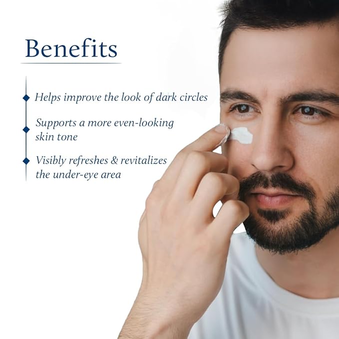 Shubhr Under Eye Cream for Dark Circles with Papaya, Potato Starch & Niacinamide | Best Under Eye Cream for Men | Eye Cream for Dark Circles & Wrinkles (18 Herbs,15g)