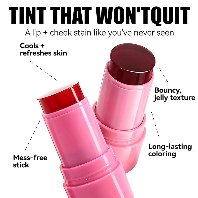 Multi-Use Jelly Tint, Milk Jelly Blush Stick, Cooling Cooling