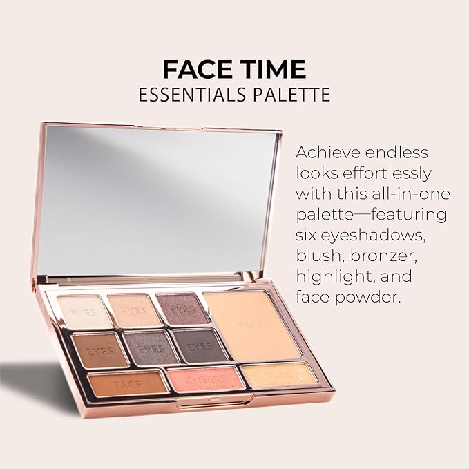 LUMINESS Complete Makeup Kit - Includes Face Palette, Airbrush Foundation, Primer and Brush - Silky, Long-Wearing, Easy to Blend, Perfect Makeup for Older Women, 4-PC Make Up Set (13 - Deep)