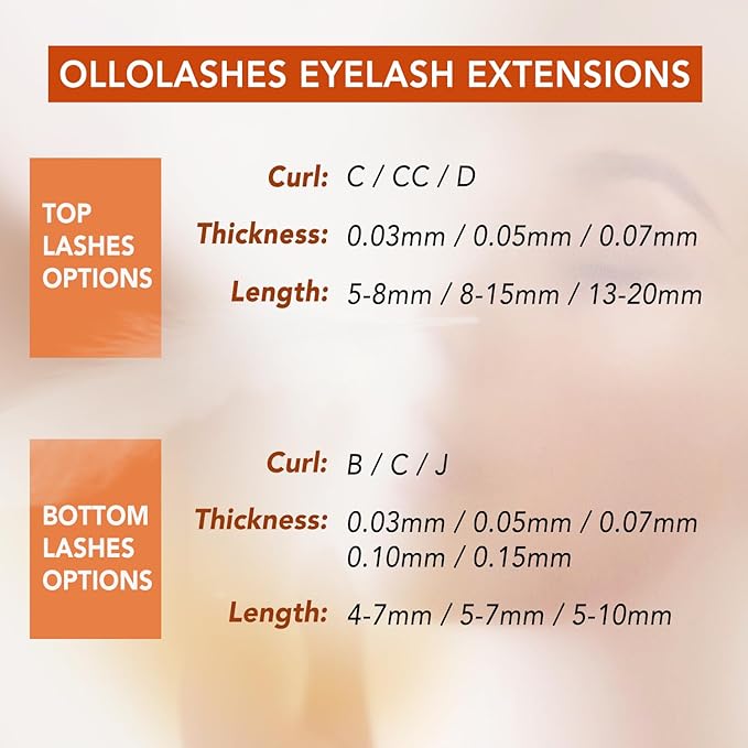 Bottom Lash Extension J Curl 0.15mm Mix4-7mm 4mm 5mm 6mm 7mm Black Color Lower Lash Extensions, Professional Supplies for Lash Techs (Bottom-J-0.15, 4-7mm)