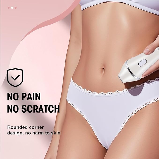 Electric Razor Bikini Trimmer for Women Rechargeable Painless Shaver for Body Hair IPX7 Waterproof Cordless LED Display for Women Underarm Public Hairs