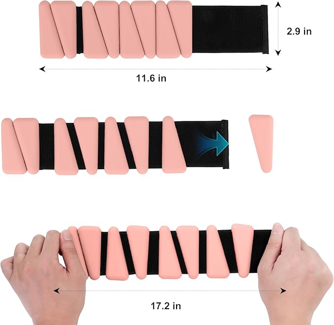 Beyoung Wrist and Ankle Weights for Women Men 2 (1lb (1lb Each),