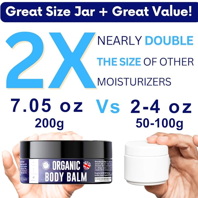 natriglo Intensive Body Moisturiser for Dry Skin | Shea Butter Moisturiser for Acne Prone Skin | Eczema Cream | Body Creams for Women, Men, Children with Coconut Oil, Lavender, Vitamin E