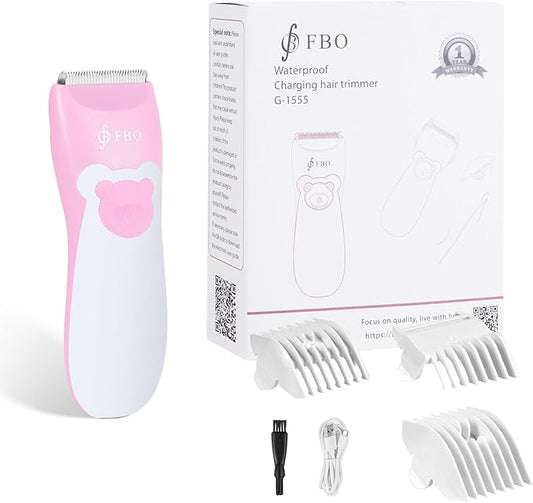 FBO Women's Electric Shaver - IPX7 Waterproof Painless Trimmer - Easy to Clean, Ceramic Blade, Bikini Body Hair Trimmer, Armpit, Leg, arm and Body, Portable Fast Charging Wireless