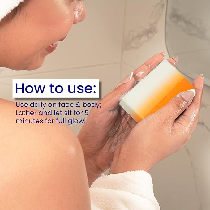 Relumins Glutathione Soap Bars - New Year, New You Deep Cleansing & Hydrating Soap for Smooth, Refreshed Skin - Gentle Exfoliating Formula for Face & Body - 150g w/Net