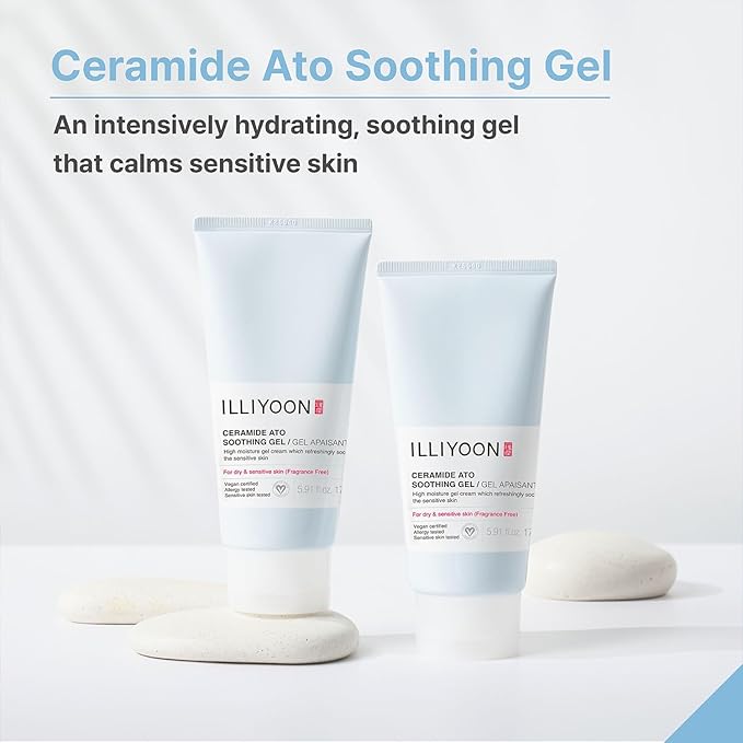 Illiyoon ATO Soothing Gel 5.91 Fl Oz with ATO Lotion 17.85 Fl Oz