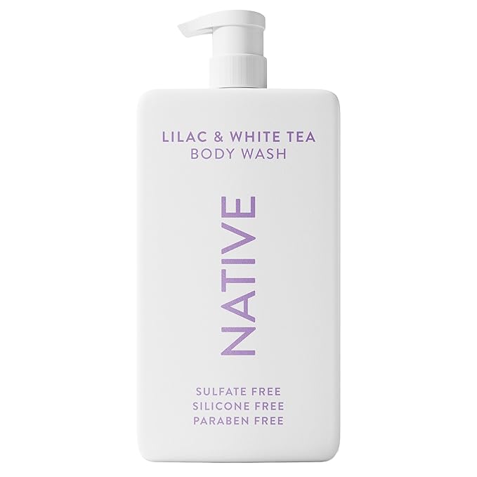 Native Sulfate Free Body Wash Contains Naturally Derived Ingredients | for Women & Men| Lilac & White Tea, 36 oz