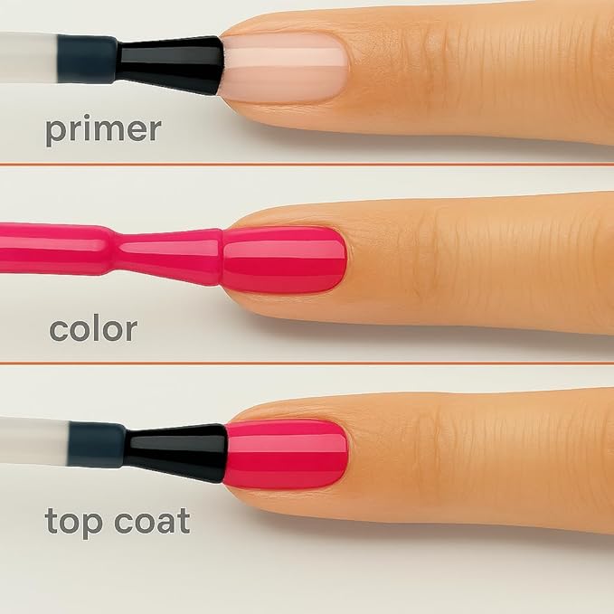 Sally Hansen Miracle Gel Salon Quality Nail Polish | Gel-Like Formula, Two-Step System, No UV Light Needed, Long Lasting | Opaque, Glossy | 250 Shell Yeah | Light Pink Nail Color