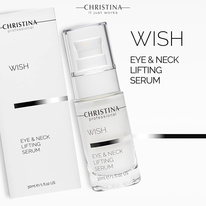 Christina - Eye & Neck Lifting Serum – Instant Firming & Wrinkle Filler – Reduces Puffiness, Dark Circles & Deep Wrinkles – Tightens & Lifts for Youthful Skin – Anti-Aging Face & Neck Care – 30ml