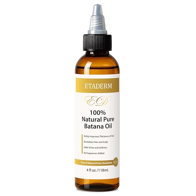 Raw Batana Oil for Hair Growth - Natural Hair Growth Oil & Hair Care Solution for Stronger and Thicker Hair - Stimulates Regrowth, Nourishes and Repairs Damage - Miskito and Honduran Formula