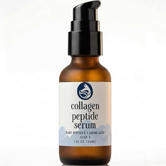 Peptide Collagen Serum 1 oz – Gentle Anti-Aging Hydrating Serum for Sensitive to Dry Skin | Reduces Wrinkles | Firms & Plumps | Supports Smooth, Firm Complexion | Made in USA