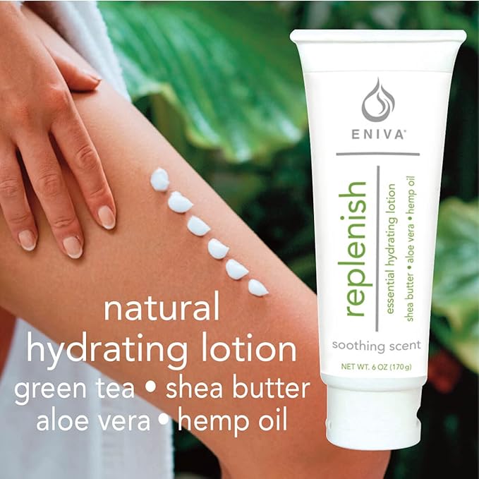 Eniva Premium Moisturizing Cream Body and Face Moisturizer for Dry Skin Replenish Natural Hydrating Lotion | Non-Greasy | Light Fragrance | (6 oz)