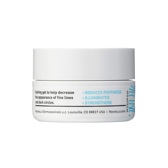 MyChelle Dermaceuticals Ultra Hyaluronic Eye Gel (0.45 Fl Oz) - Rich Hydration for Dry Skin with Vegan Hyaluronic Acid, Help Plump Skin and Help Reduce Appearance of Fine Lines and Wrinkles