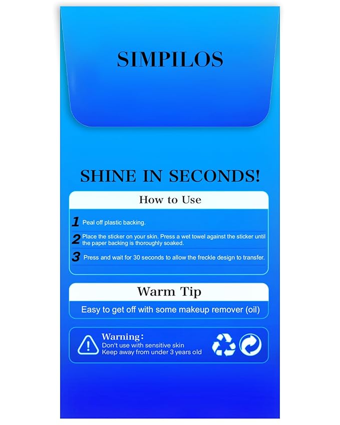 Blue Face Glitter - Waterproof and Long-Lasting Body Glitter Makeup Patches, Sparkle Rave Accessories for Festivals and Parties (Blue - 8 Sheets)