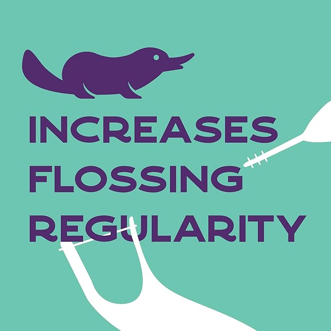 Platypus Orthodontic Flossers for Braces, 40 Count (Pack of 2), Ortho Picks for Adults & Kids, Fits Under Arch Wire, Non-Damaging, Encourage Flossing Habits