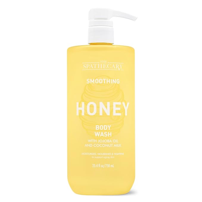 THE SPATHECARY Smoothing Honey Body Wash – Nourishing Shower Gel with Natural Honey Extract – Gentle Cleanser for Soft, Glowing Skin – Paraben-Free, Sulfate-Free, Daily Moisturizing Formula, 25.4oz