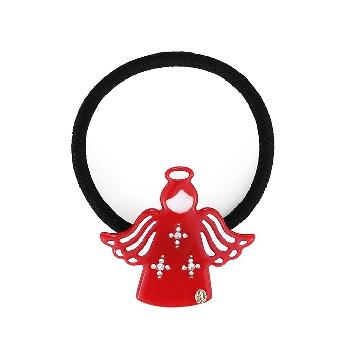2025 Inspirational Birthday Gifts for Women Girls, Original Italian Designed "Guardian Angel" Durable Ponytail Holders, Premium Acetate French Hair Tie, Cute Birthday Christmas Gifts With Gift Box