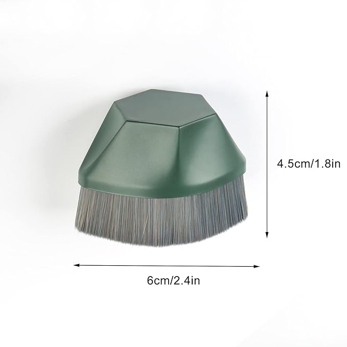 Makeup Brushes, Foundation Powder Makeup Brush Cream or Flawless Powder Cosmetic Face (Green)