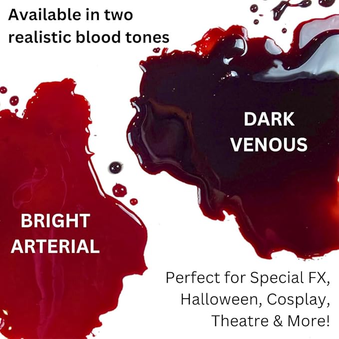 Mehron Makeup Stage Blood | Realistic For Halloween | Washable Fake Blood for Special FX, Stage & Screen, Halloween, & Cosplay