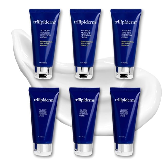 Trilipiderm Weekender Bundle – All-Body Moisture Retention Crème 6-Pack Travel Size – 3x SPF 30 Broad Spectrum Sunscreen 3 oz + 3x Original Formula 3 oz – Hydrating Skincare for All Skin Types