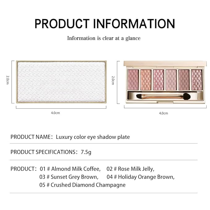 Rose Mauve Neutral Nude Eyeshadow Palette – 6 Matte & Shimmer Eye shadow, Soft Pink & Mauve Tones, Blendable Long-Lasting Eye Shadow Kit for Natural Everyday Makeup, Soft Glam Looks & Mature Eyes 2