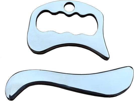 Gua sha Tool gua sha Stainless Steel iastm Tool Gussha Massage Tool Muscle Scraping Tool for Soft Tissue Therapy and Reduce Arms,Back, Legs, Neck Muscle Pain(SHESHAN)…………