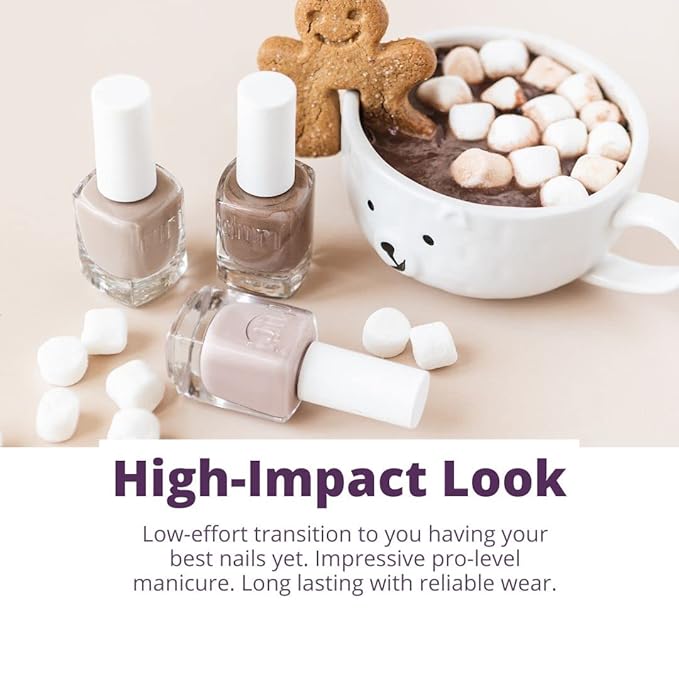 duri Nail Polish, 365 Delicious, Lilac Mauve Pink French Manicure, Sheer Coverage, Glossy Finish, 45 Fl Oz