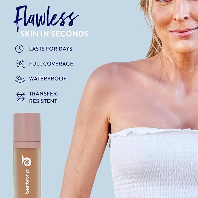 Best Bronze Bombshell Body Makeup - Tattoo Cover Up Makeup & Body Foundation Waterproof - Tattoo Concealer Waterproof for Scars, Varicose Veins Cover Up & Leg Foundation (C3.5 Light Peach)