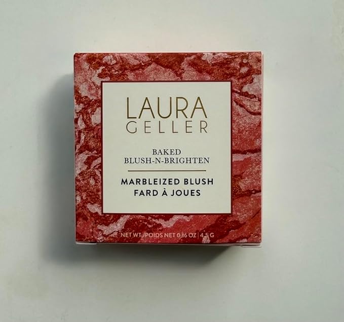 LAURA GELLER NEW YORK Baked Blush-n-Brighten Marbleized Blush for Cheeks - Tropic Hues - Satin Finish - Buildable Color (Pack of 2)