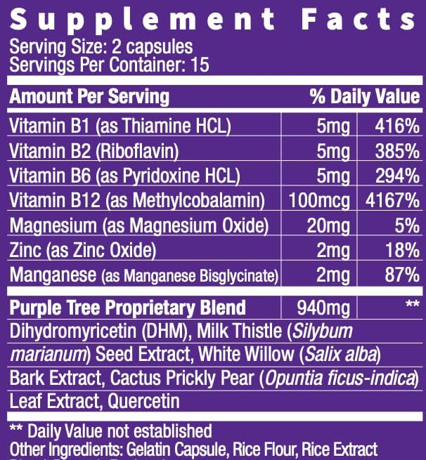 purple tree Post-Celebration Wellness Vitamins