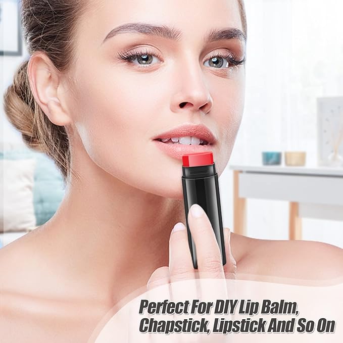 40 PCS 4.5g Oval Lip Balm (Black)