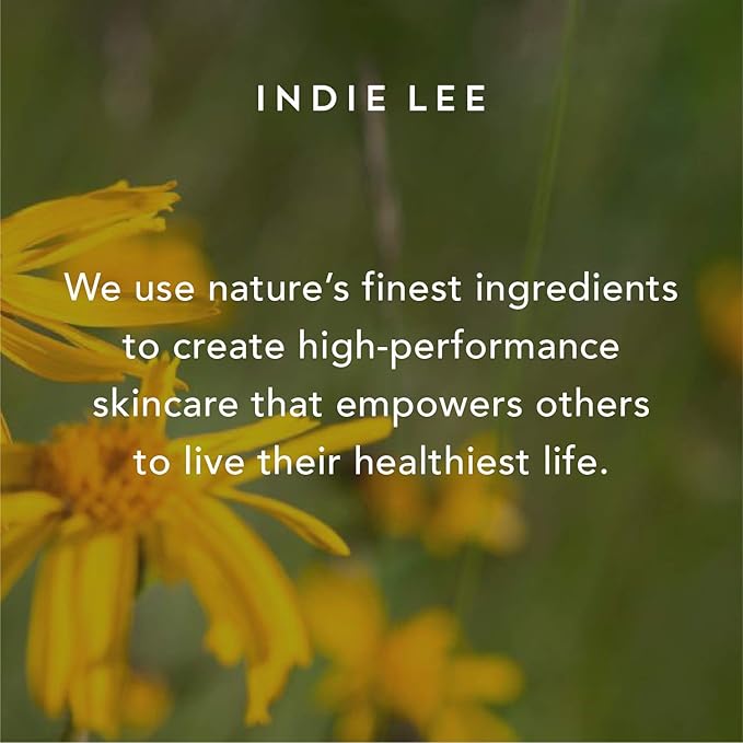 Indie Lee Soothing Facial Cleanser, Gentle, Moisturizing Face Wash + Makeup Remover for Sensitive Skin, Hydrate & Calm Redness with Rose Damascena & Chamomile Oil, Plump & Exfoliate with PHAs, 125ml