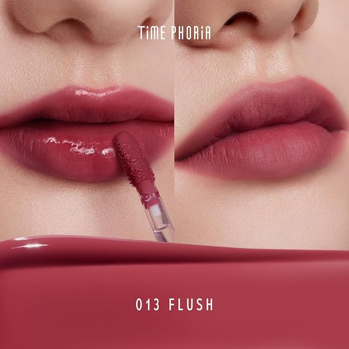 Altera Blurring Lip Tint 013 Flush, Medium Pink Glossy to Soft Matte Finish, Blur Lip Lines, Weightless No-Sticky Airy Velvet Texture, Vibrant Hydrating Long-Lasting Lip Makeup