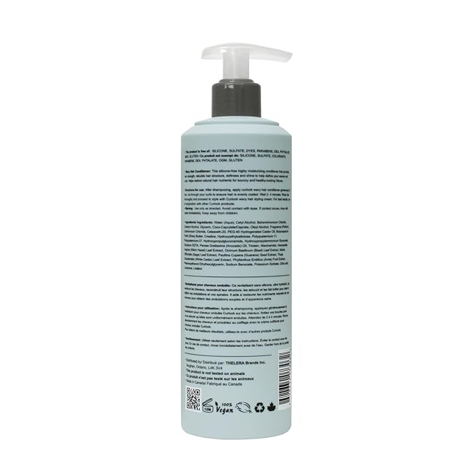 CURLOOK Wavy Hair Conditioner | Silicone-Free - 400ml (13.5 oz) | Provides Softness & Shine to Define Waves | Made in Canada Curly Hair Products