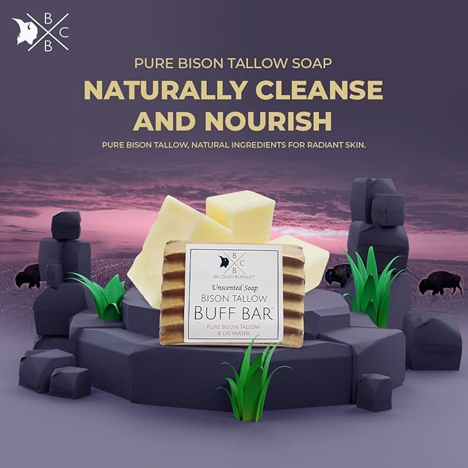 Pure Bison Tallow Unscented Gift Set Fragrances,