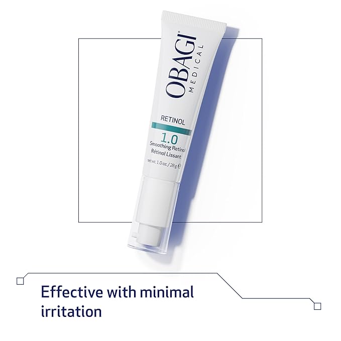 Obagi Medical Retinol 1.0 Cream - High Concentration Retinol Helps Reduce the Appearance of Fine Lines and Wrinkles & Smooth Texture with Minimal Irritation - 1 oz