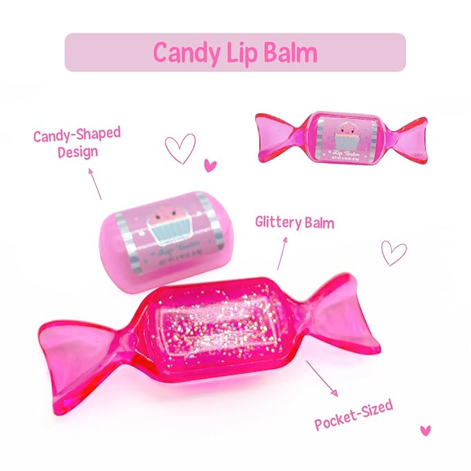 Hot Focus | All About Lips Candy Edition – Assorted Lip Gloss Flavors, Non-Toxic Lip Glosses & Makeup for Kids & Teens