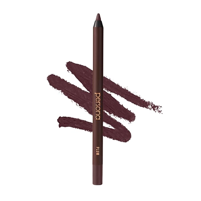 PERSONA 24HR Waterproof Eyeliner Pencil | Creamy, Smudgeable Pencil for Lash Line & Waterline | All-Day to All-Night Wear | Vegan, Cruelty-Free, Paraben-Free | Made in USA, Plum