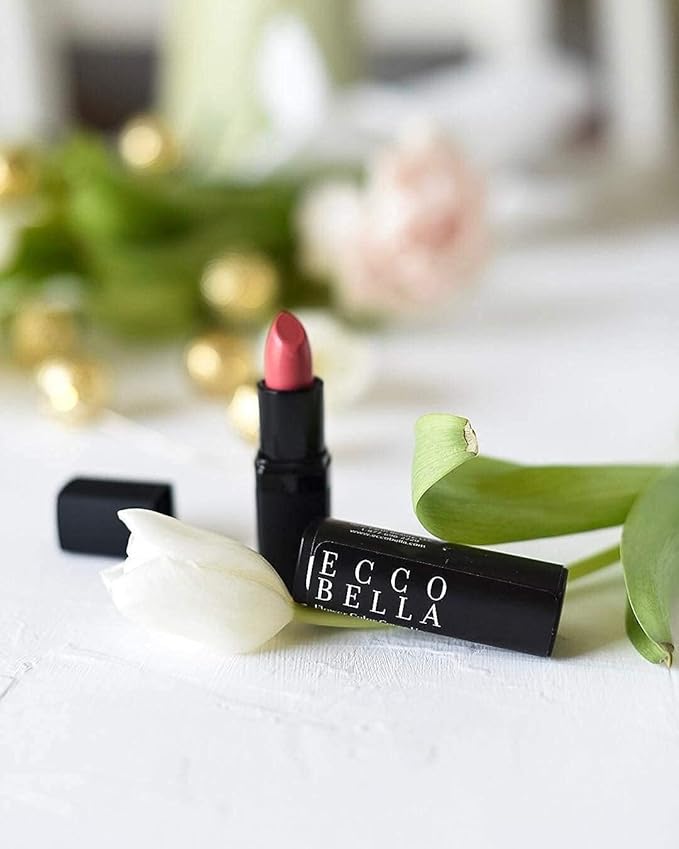 Ecco Bella Natural Moisturizing Lipstick | Long Lasting Lip Color - Gluten, Paraben, and Fragrance Free Lipstick - Cafe Au Lait, 0.13 oz