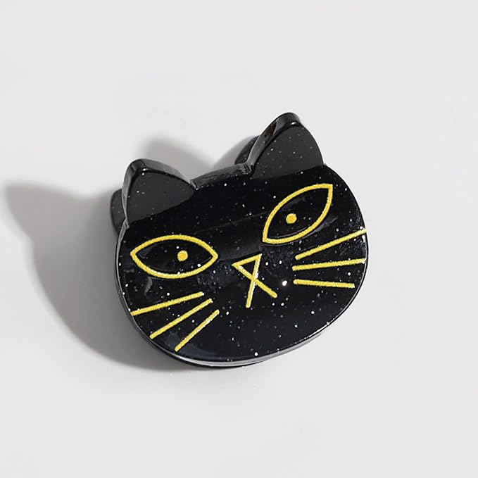 10Pcs Cute Halloween Hair Claw Clips for Girls, Mini Cat Bat Pumpkin Ghost Spider Hair Clips Halloween Headwear Hair Accessories (A Style)