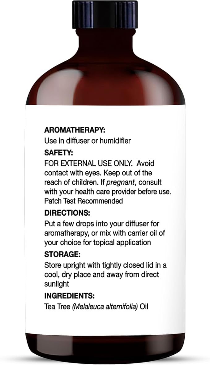 Majestic Pure Essential Oil with Glass Dropper - 100% Pure and Natural - Essential Oils for Diffuser, Aromatherapy, Soap and Candle Making, Tea Tree Essential Oil, Tea Tree Oil, 4 Fl Oz