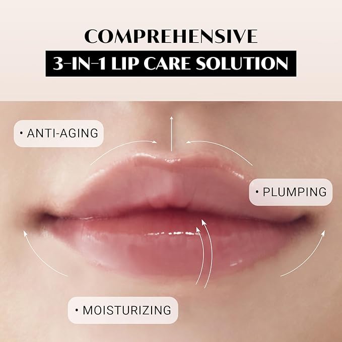 Daera B.E Active Lip Cream 6g, Hydrating, Moisturizing & Plumping Korean Overnight Sleeping Mask for Dry Lips, Glossy Finish, Natural Ingredients, Non-Irritating, Gentle for Sensitive Skin