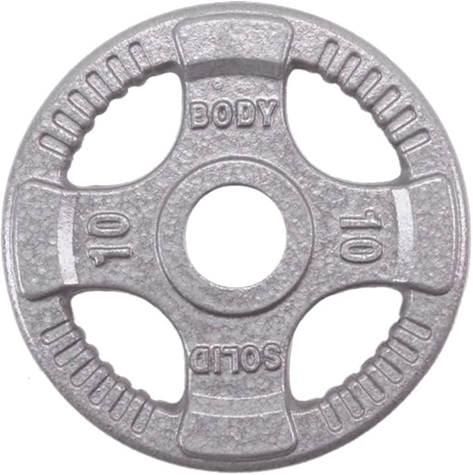 Body-Solid Cast Iron Olympic Quad Grip Design Weight 2 Inch