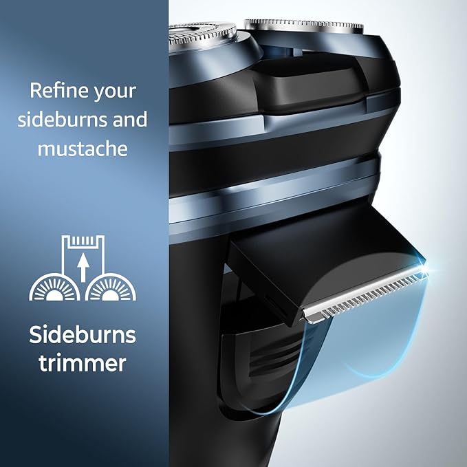 Rechargeable Electric Razor for Men: IPX7 Waterproof Shaver - 1.5H Fast Charge, 4D Flex Precision Blades with Pop-Up Trimmer - Gentle on Sensitive Skin, Travel-Friendly